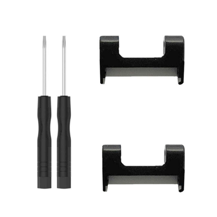 For Amazfit T-Rex / T-Rex Pro / Ares 1 Pair 22mm Metal Watch Band Connector(Black)