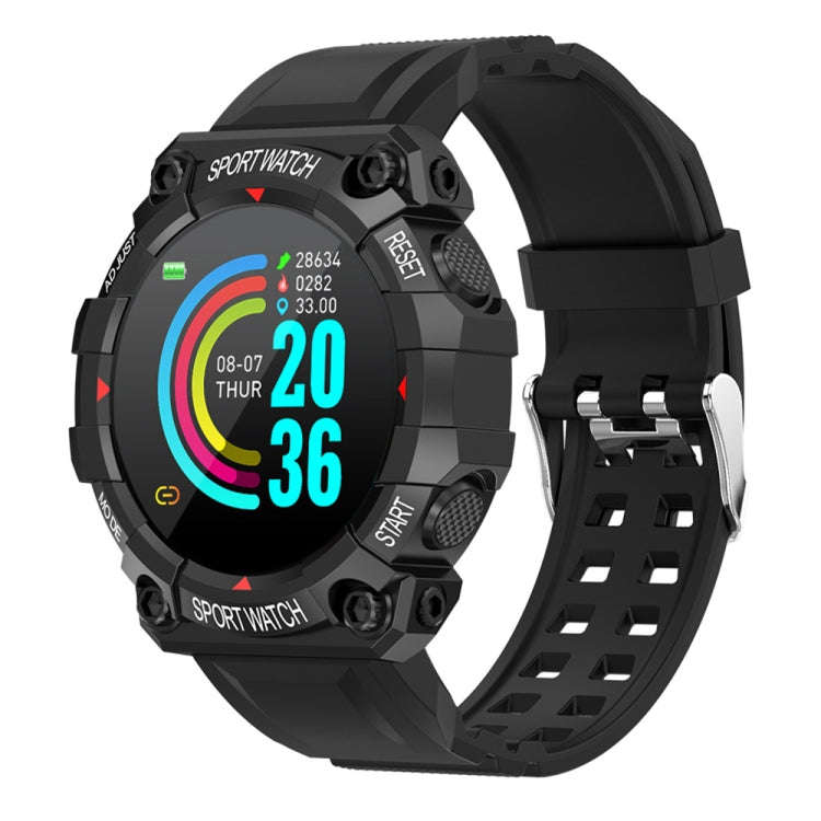FD68 1.3 inch Color Round Screen Sport Smart Watch, Support Heart Rate / Multi-Sports Mode(Black)