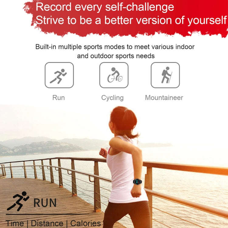 FD68 1.3 inch Color Round Screen Sport Smart Watch, Support Heart Rate / Multi-Sports Mode(Red)