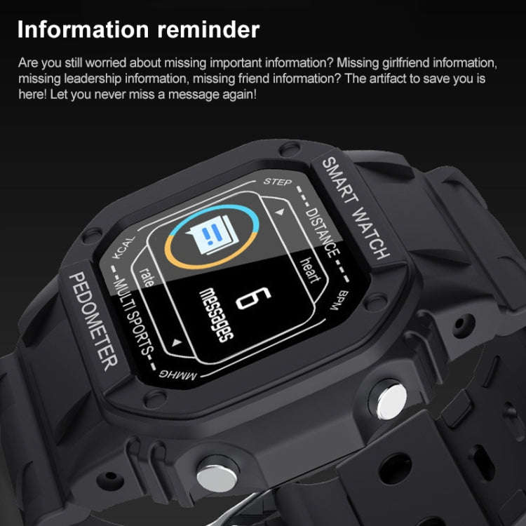 i2 Sports Smart Watch, Support Heart Rate / Blood Pressure / Oximeter Monitor (Black)