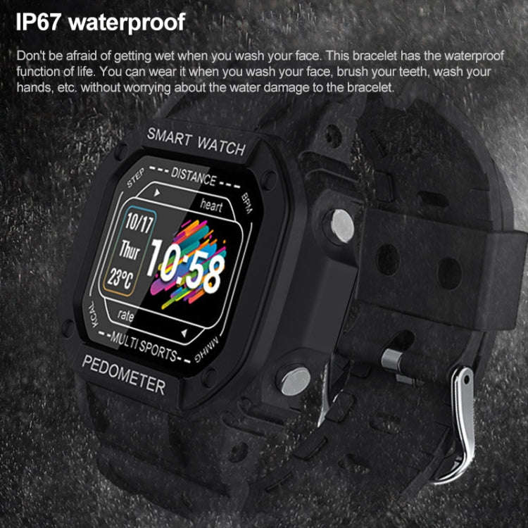 i2 Sports Smart Watch, Support Heart Rate / Blood Pressure / Oximeter Monitor (Black)