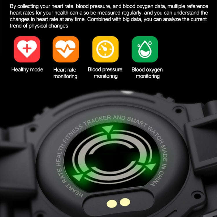 i2 Sports Smart Watch, Support Heart Rate / Blood Pressure / Oximeter Monitor (Black)
