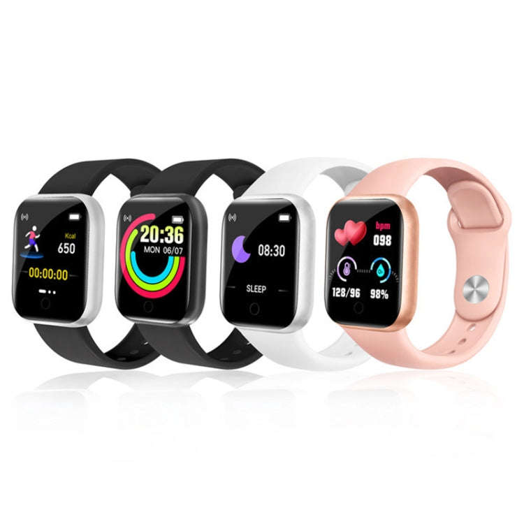 Y68 1.44 inch Smart Watch, Support Heart Rate Blood Pressure Blood Oxygen Monitoring (Pink)