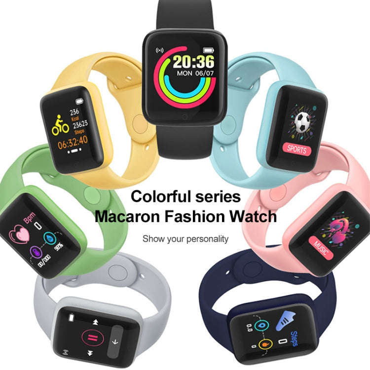 Y68M 1.44 inch Smart Watch, Support Heart Rate Blood Pressure Blood Oxygen Monitoring(Blue)