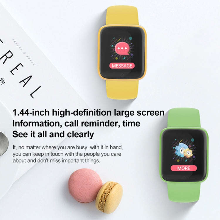 Y68M 1.44 inch Smart Watch, Support Heart Rate Blood Pressure Blood Oxygen Monitoring(Green)