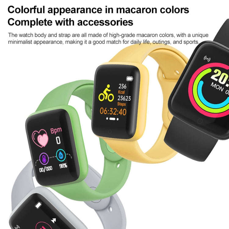 Y68M 1.44 inch Smart Watch, Support Heart Rate Blood Pressure Blood Oxygen Monitoring(Blue)