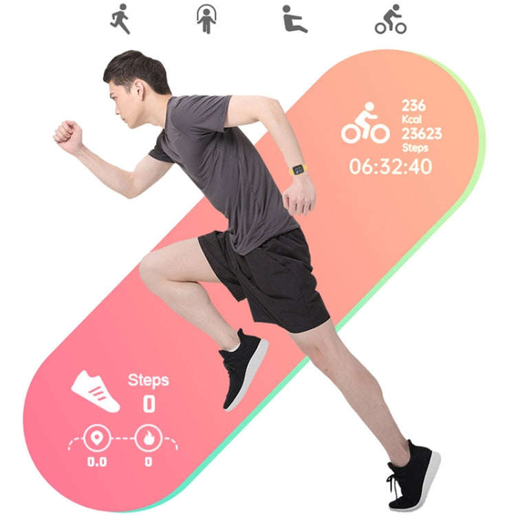 Y68M 1.44 inch Smart Watch, Support Heart Rate Blood Pressure Blood Oxygen Monitoring(Blue)