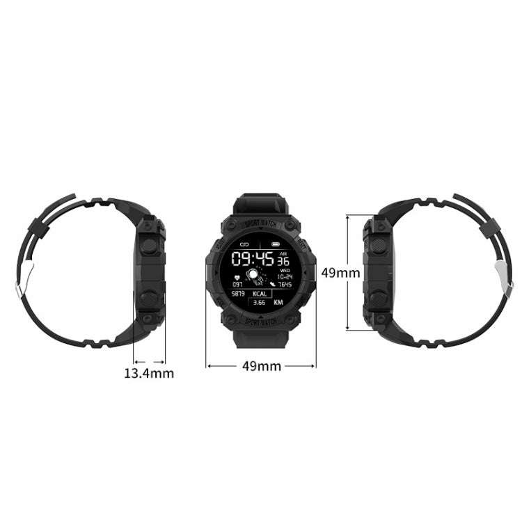 FD68S 1.44 inch Color Roud Screen Sport Smart Watch, Support Heart Rate / Multi-Sports Mode(Red)