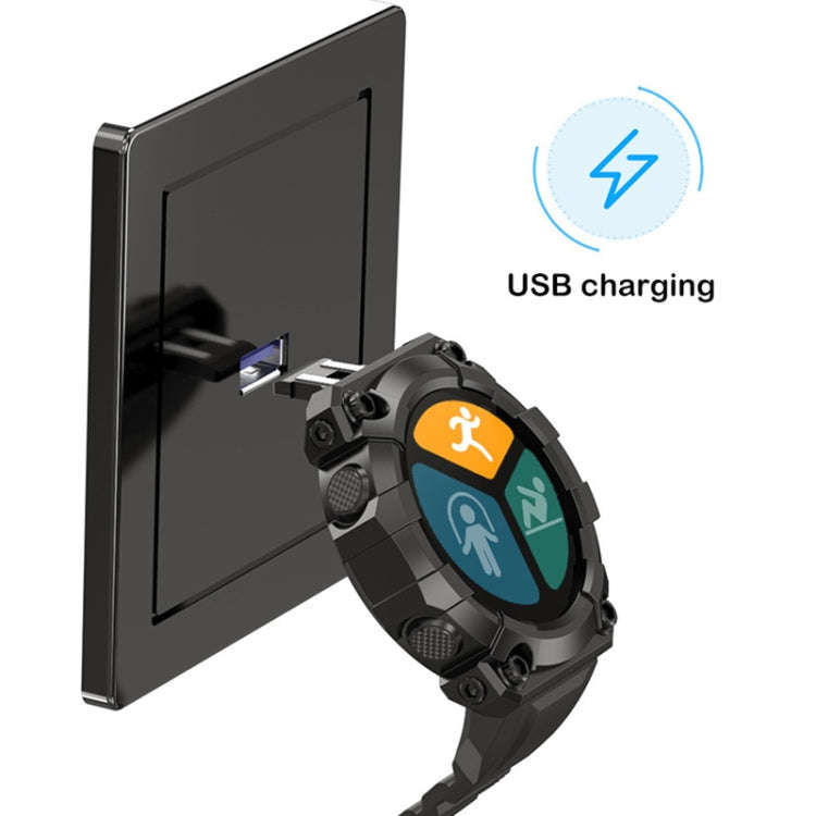 FD68S 1.44 inch Color Roud Screen Sport Smart Watch, Support Heart Rate / Multi-Sports Mode(Black)