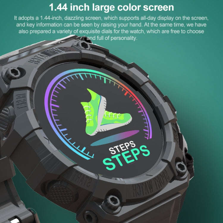 FD68S 1.44 inch Color Roud Screen Sport Smart Watch, Support Heart Rate / Multi-Sports Mode(Red)