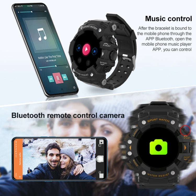 LC11 1.28 inch TFT Screen Outdoor Sports Smart Watch, IP68 Waterproof Support Heart Rate & Blood ...