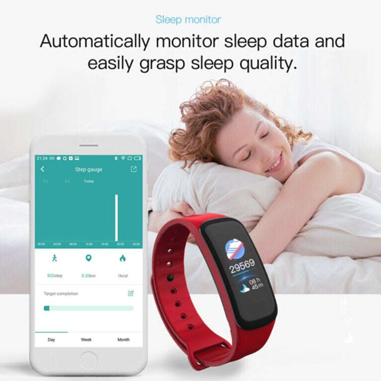TLW B1 Plus Fitness Tracker 0.96 inch Color Screen Bluetooth 4.0 Wristband Smart Bracelet, IP67 W...