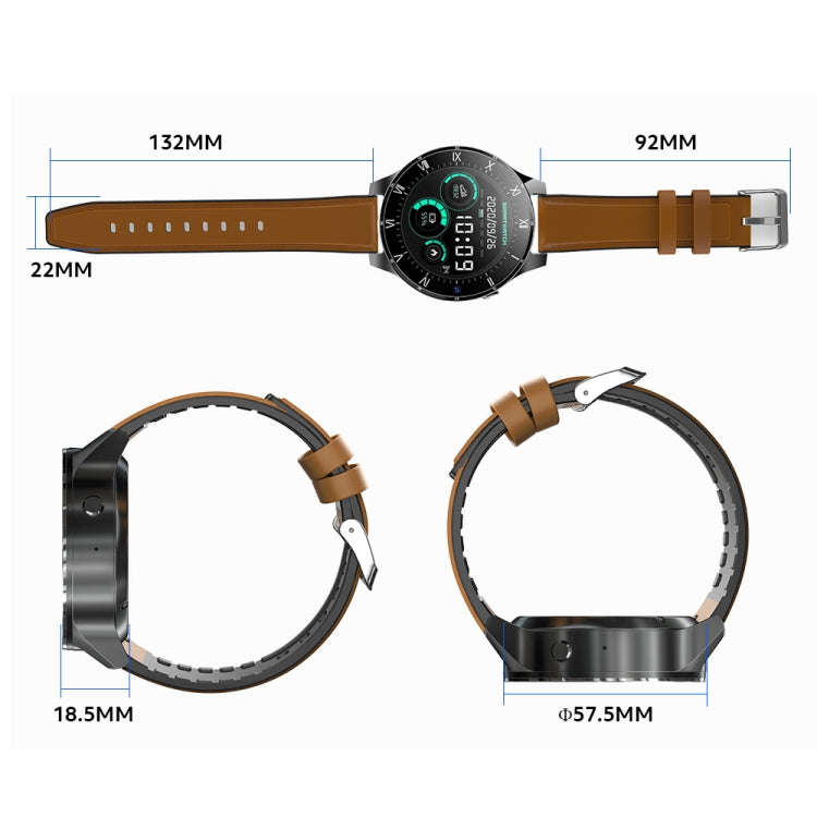 Rogbid Panda Plus 3GB+32GB 1.69 inch IPS Screen Dual Cameras Smart Watch, Support Heart Rate Moni...