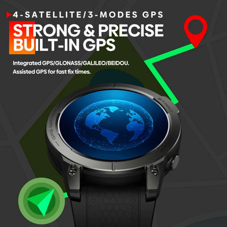 Zeblaze Stratos 3 1.43 inch AMOLED Screen IP68 Waterproof Smart Watch, Support Bluetooth Call / G...