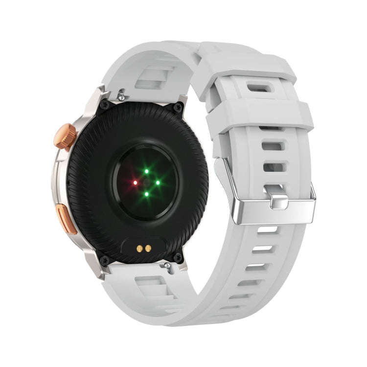 M52 1.43 inch Screen IP68 Waterproof Smart Watch, Support Bluetooth Call / Heart Rate (Silver)