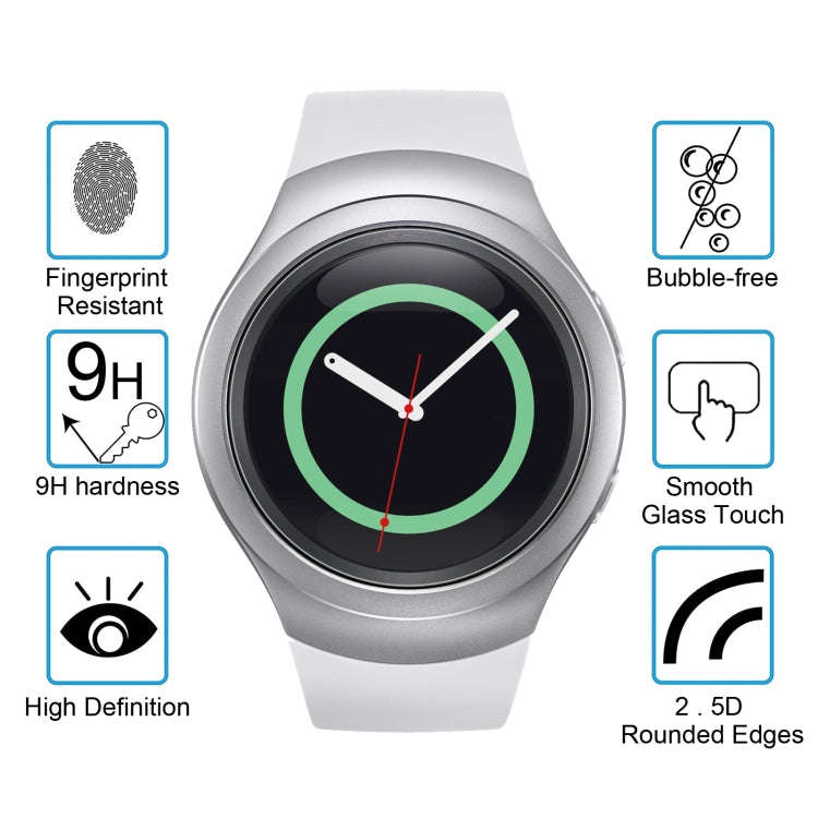 2 PCS ENKAY Hat-Prince for Samsung Gear S2 Smart Watch 0.2mm 9H Surface Hardness 2.15D Explosion-...