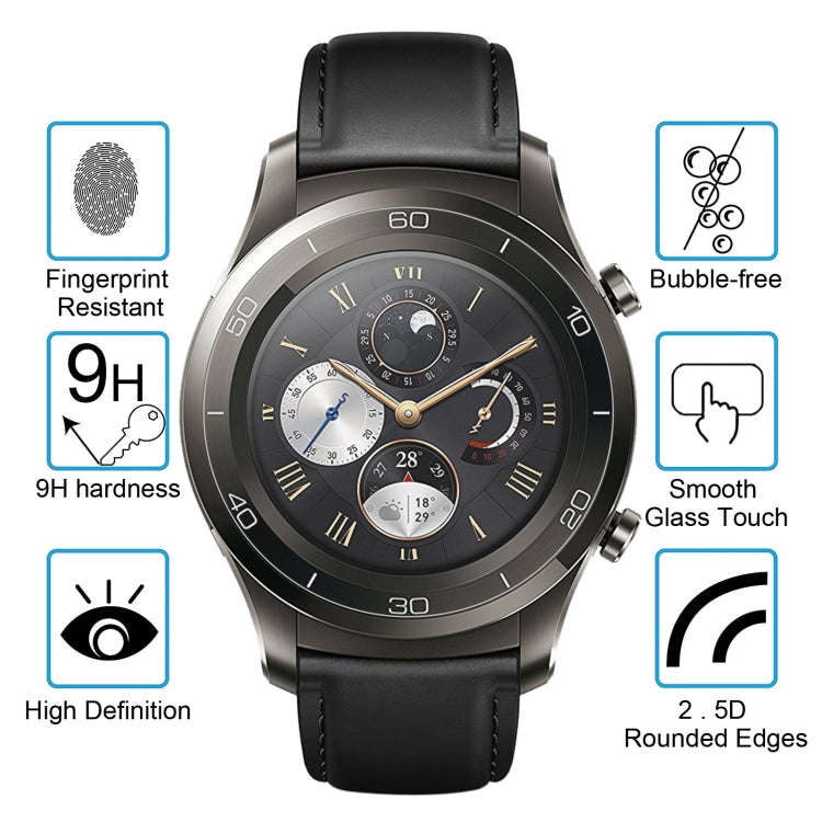 2 PCS ENKAY Hat-Prince for Huawei Watch 2 Smart Watch 0.2mm 9H Surface Hardness 2.15D Explosion-p...