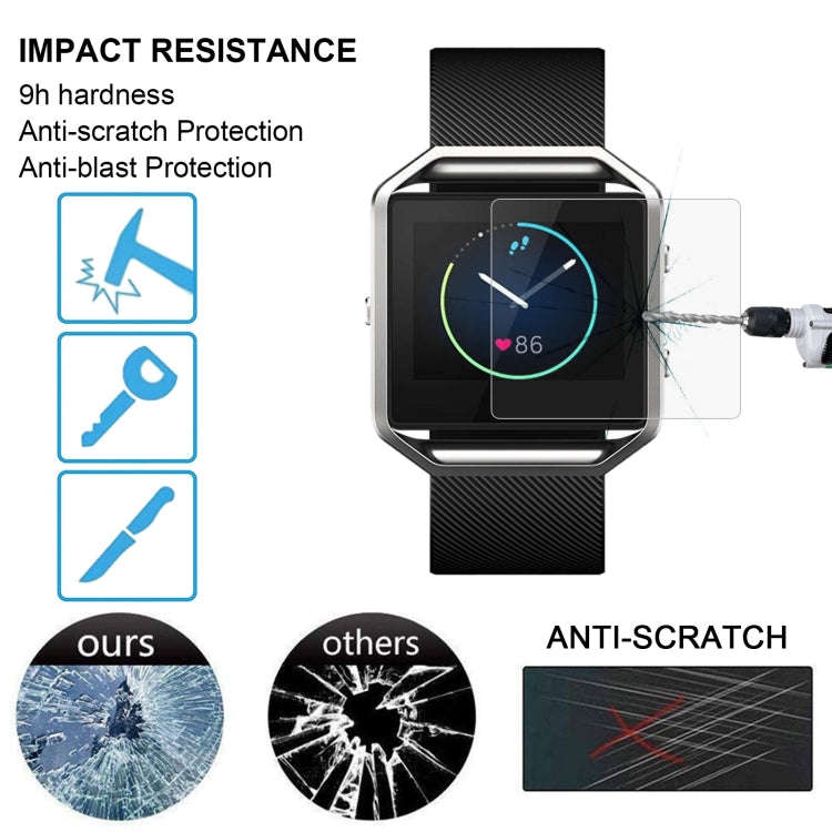 2 PCS ENKAY Hat-Prince for Fitbit Blaze Smart Watch 0.2mm 9H Surface Hardness 2.15D Explosion-pro...