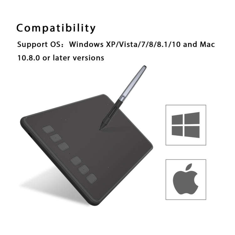 HUION Inspiroy Series H640P 5080LPI Professional Art USB Graphics Drawing Tablet for Windows / Ma...
