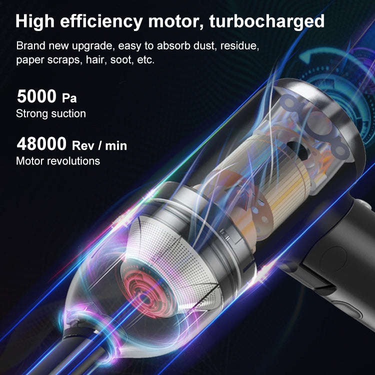 F11 Home Car Mini Wireless Vacuum Cleaner Cleaning Tool(Black)
