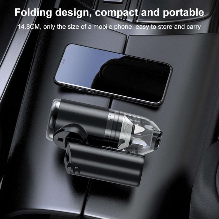 F11 Home Car Mini Wireless Vacuum Cleaner Cleaning Tool(Black)