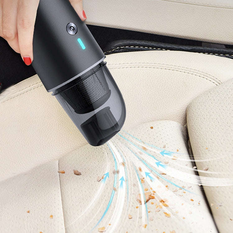 Car / Household Wireless Portable 90W Handheld Powerful Vacuum Cleaner (Navy Blue)