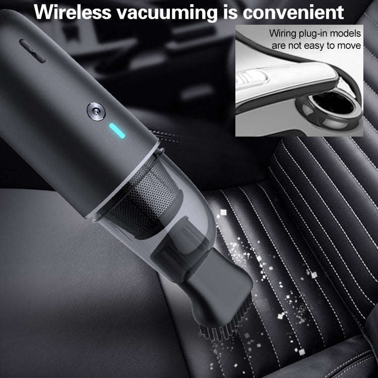 Car / Household Wireless Portable 90W Handheld Powerful Vacuum Cleaner (Navy Blue)
