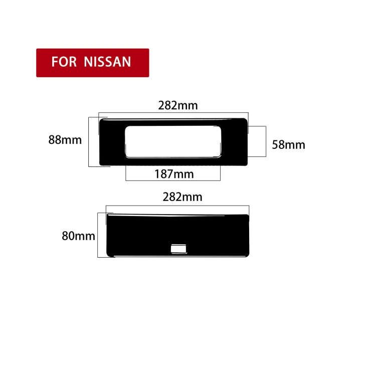 For Nissan 350Z 2003-2009 Car DVD Player + Storage Box Decorative Sticker, Left and Right Drive U...