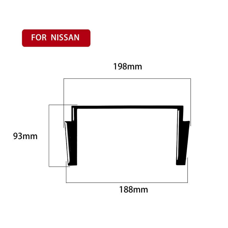 For Nissan 350Z 2003-2009 Car Navigation Box Decorative Stickers, Left and Right Drive Universal