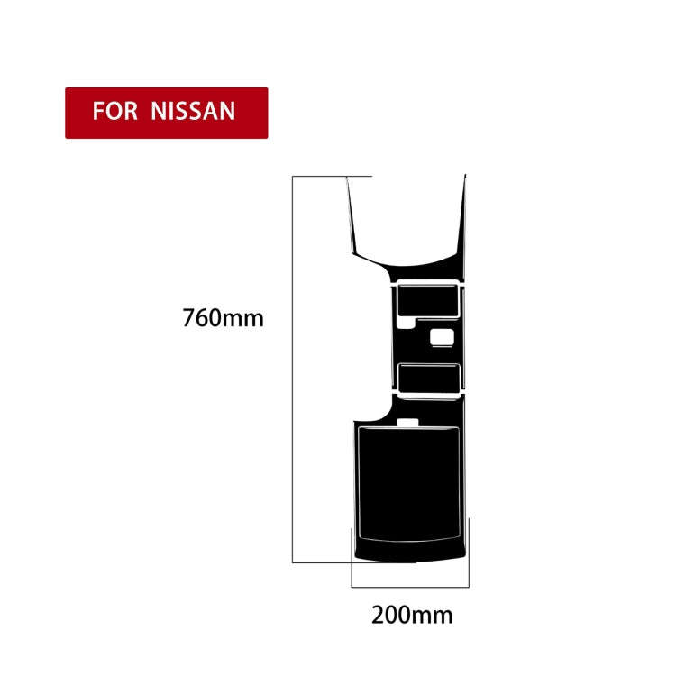 For Nissan 350Z 2003-2005 4pcs Car Central System Control Type B Decorative Stickers, Left and Ri...
