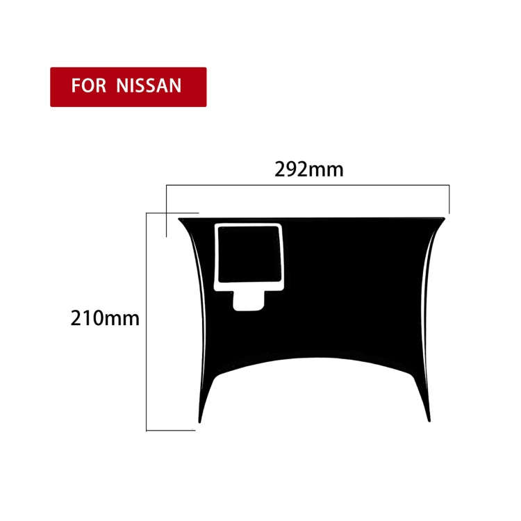 For Nissan 350Z 2003-2005 2pcs Car Rear Of Center Console Decorative Stickers, Left and Right Dri...