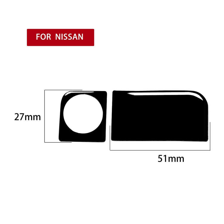 For Nissan 350Z 2003-2009 Car Rear Storage Box Lock Decorative Stickers, Left and Right Drive Uni...
