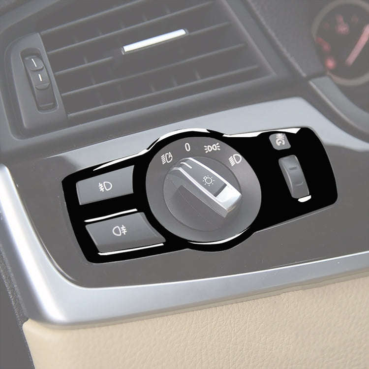 For BMW 5 Series F10 / F07 / F25 / F26 Car Headlight Switch Decorative Sticker,Left and Right Dri...