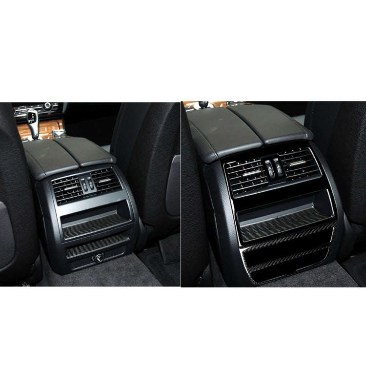 For BMW 5 Series F10 2011-2017 4pcs Car Rear Air Outlet Decorative Sticker,Left and Right Drive U...