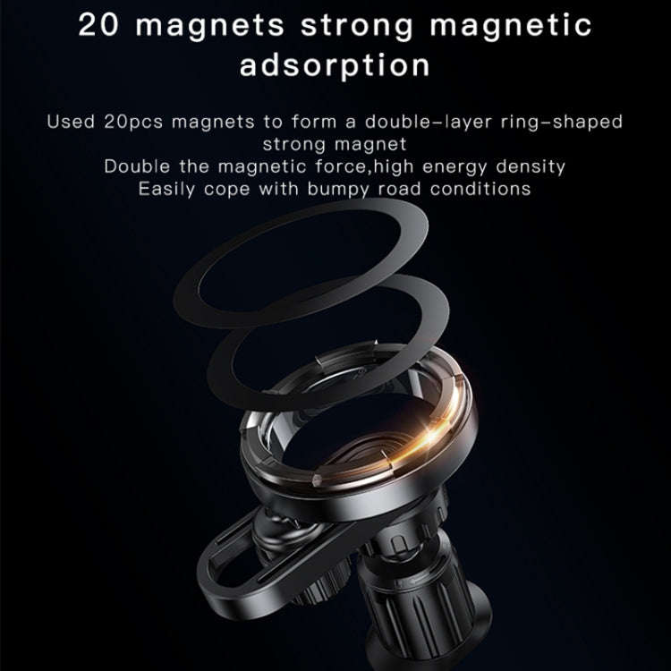 Yesido C157 Strong Magnetic Car Air Vent Phone Holder (Black)