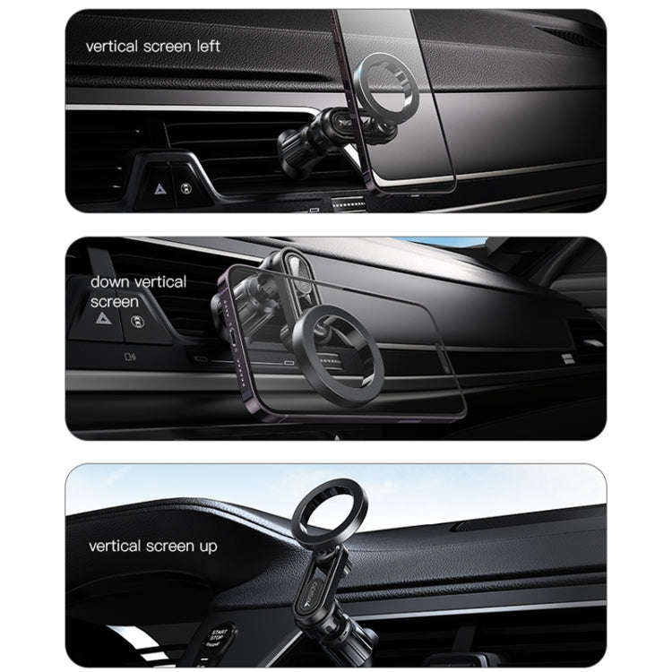 Yesido C157 Strong Magnetic Car Air Vent Phone Holder (Black)