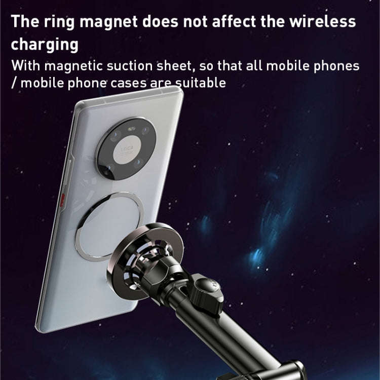 Yesido C158 2 in 1 Magnetic Ring Car Dashboard Air Vent Phone Holder (Black)