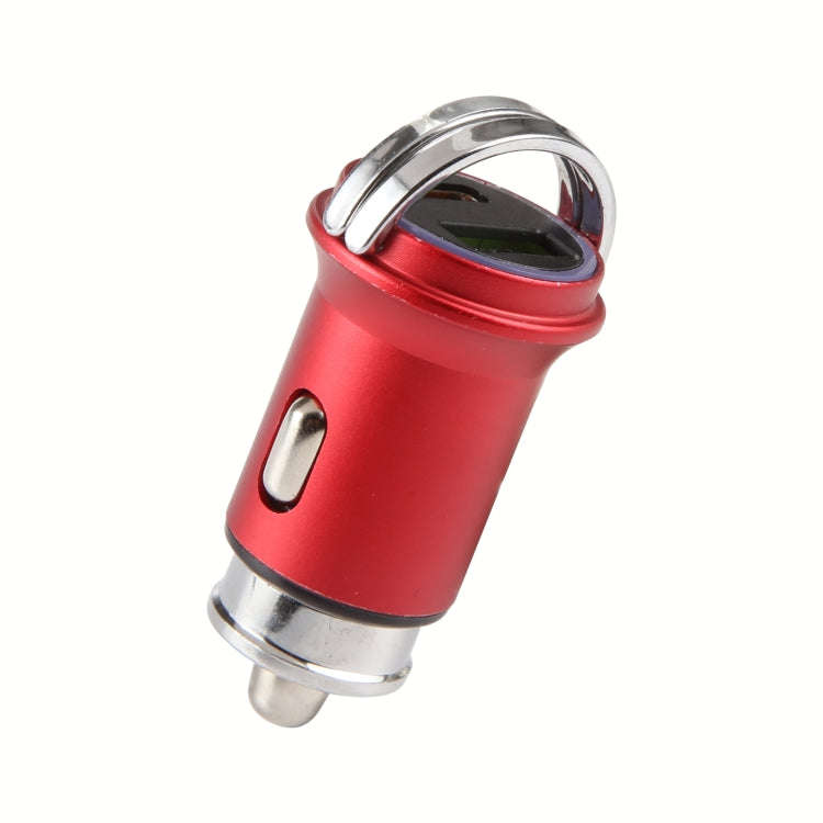 AR-CA08 12W 2A USB-C / Type-C + USB Ports Car Charger (Red)