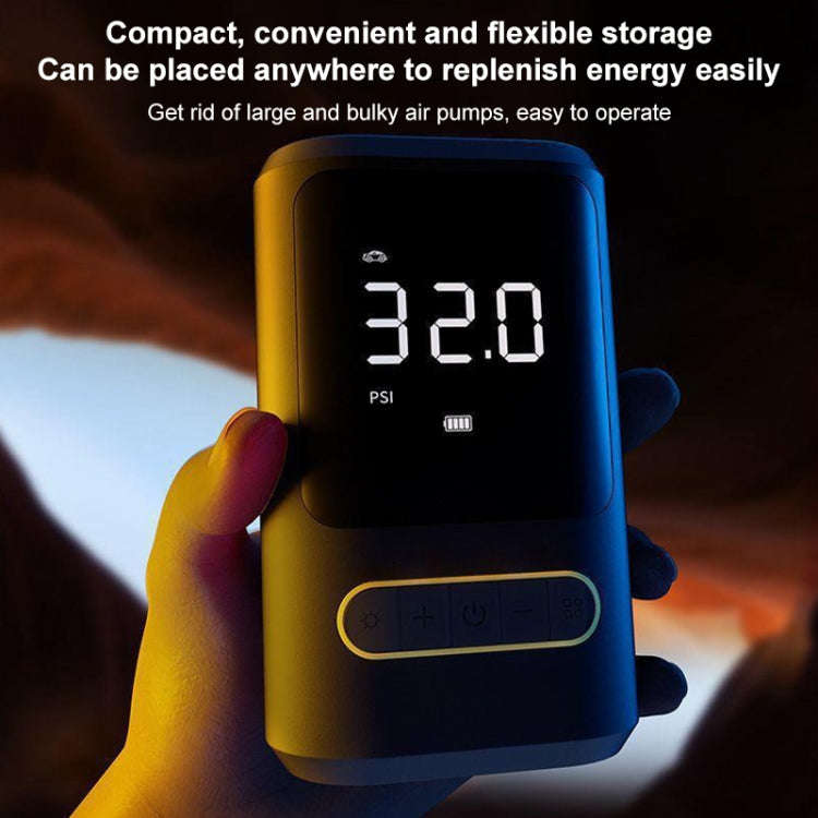 ATJ-8466 Portable Car Tire Air Pump Digital Display Wireless Electric Air Pump, Style: Lithium Ba...
