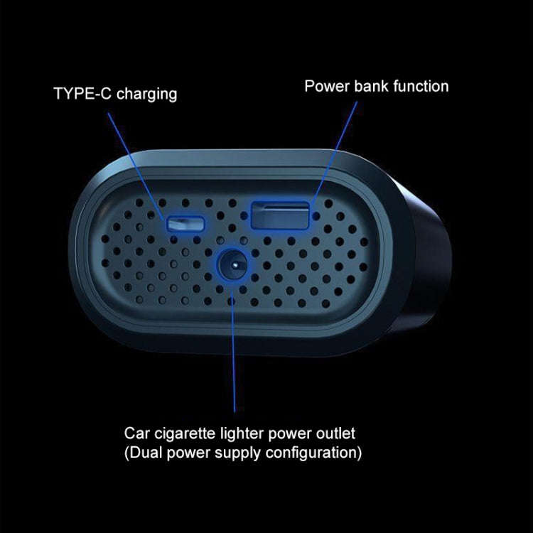 ATJ-8466 Portable Car Tire Air Pump Digital Display Wireless Electric Air Pump, Style: Lithium Ba...