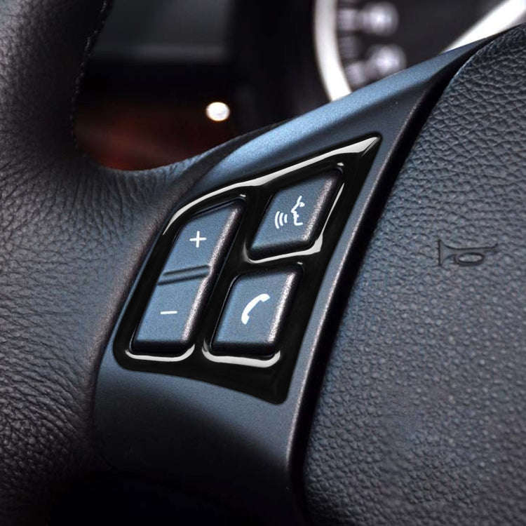 For BMW 3 Series E90 2005-2012 2pcs Car Steering Wheel Buttons Decorative Sticker, Left and Right...