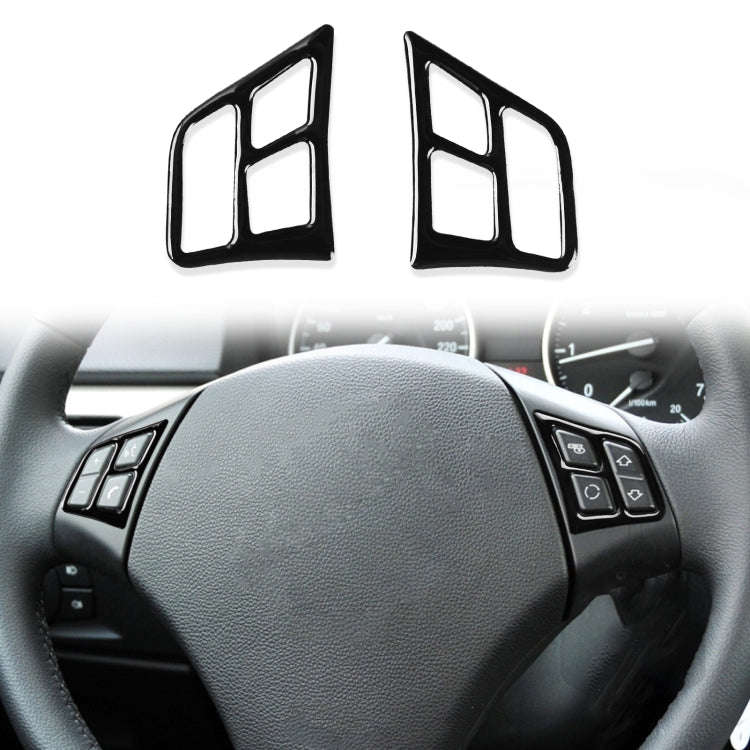 For BMW 3 Series E90 2005-2012 2pcs Car Steering Wheel Buttons Decorative Sticker, Left and Right...