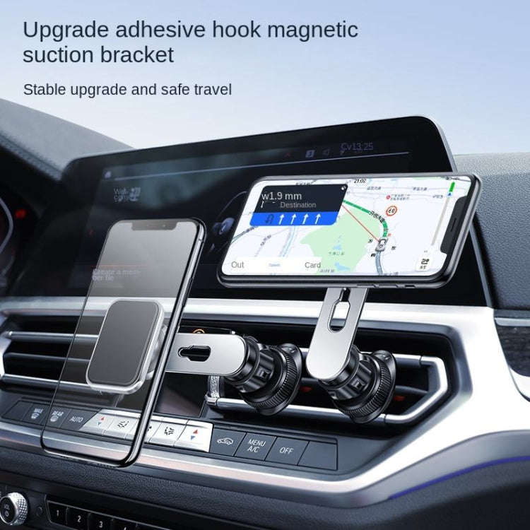 F23 Car Air Outlet Vent Magnetic Phone Navigation Mount Bracket (Black)