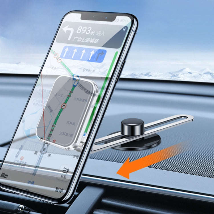 F52 Magnetic Car Floating Screen Phone Navigation Holder (Silver)