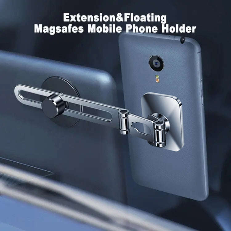 F52 Magnetic Car Floating Screen Phone Navigation Holder (Silver)