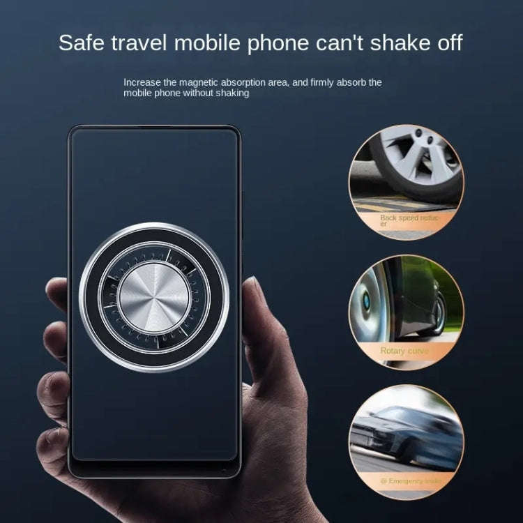 F83 Car Air Outlet Vent Magnetic Mobile Phone Navigation Holder (Silver)