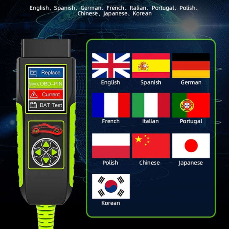 TopDiag BT400 4 in 1 Car Battery Intelligent Analyzer Diagnostic Instrument