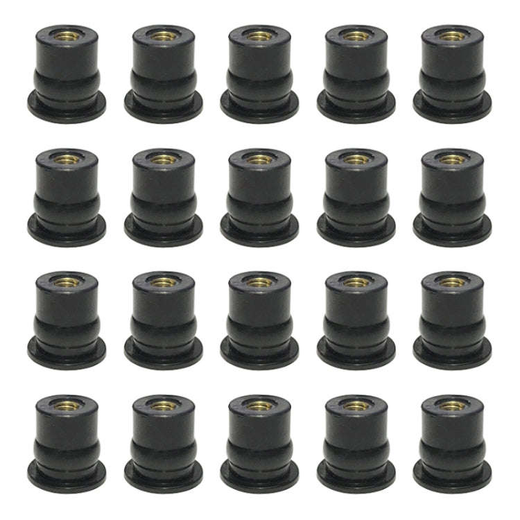 20 in 1 M6 Universal Motorcycle Windshield Brass Nuts