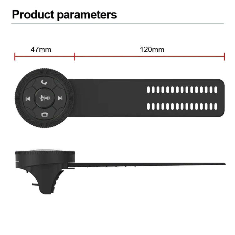Universal Strap Shape Steering Wheel Remote Control Car Multimedia Wireless Button Remote Control...