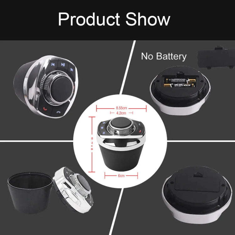 Multifunctional Car Cup Holder Wireless Knob Button Steering Wheel Button Remote Control without ...